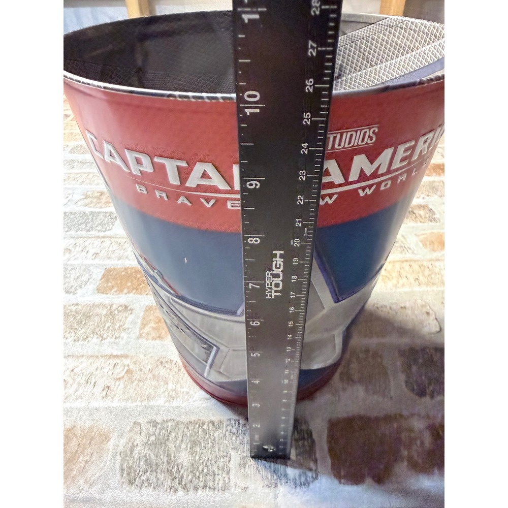 Marvel Captain America Brave New World Popcorn Buck 230oz Metal Tin Snapco 2024 - Picture 6 of 6